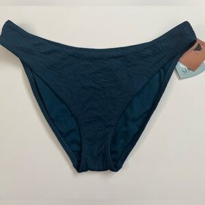 Shade & Shore Women’s Bikini Bottoms NWT Size Large Blue Swimsuit Summer Beach
